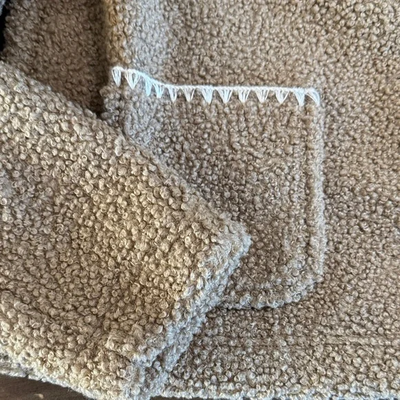 J. Crew Women's Sherpa Tan Teddy Jacket - Picture 6 of 9